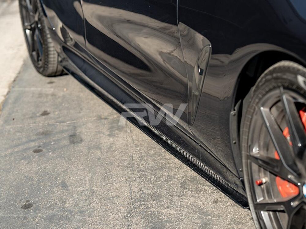 RW Carbon BMW G16/F93 M8 RWS CF Side Skirt Extensions - Image 3