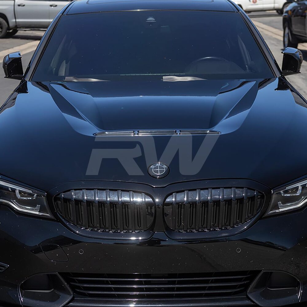 Alternative view of RW Carbon BMW G20 3-Series DTM Aluminum Hood