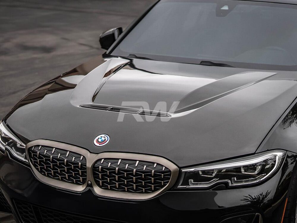 RW Carbon BMW G20 3-Series DTM Carbon Fiber Hood - Image 7