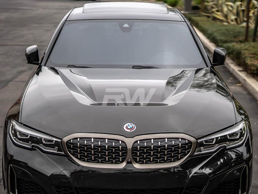 RW Carbon BMW G20 3-Series DTM Carbon Fiber Hood - Image 8