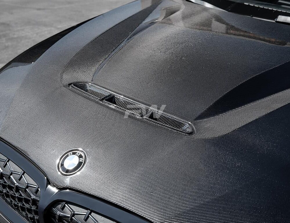 Alternative view of RW Carbon BMW G20 3-Series DTM Carbon Fiber Hood