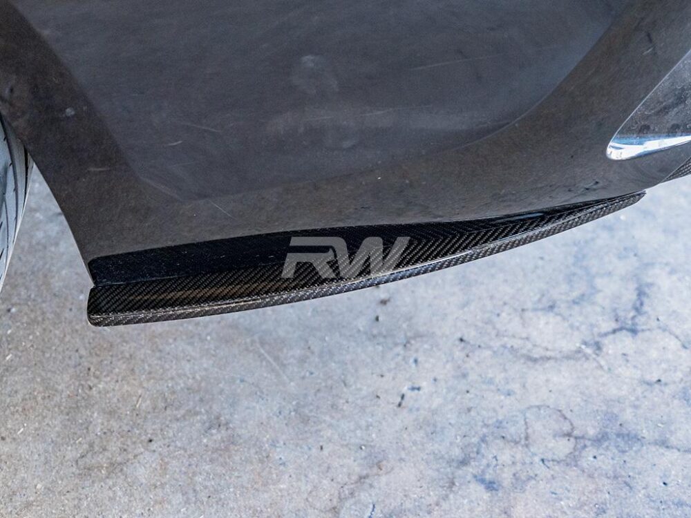 RW Carbon BMW G20 Carbon Fiber Rear Bumper Splitters - Image 3