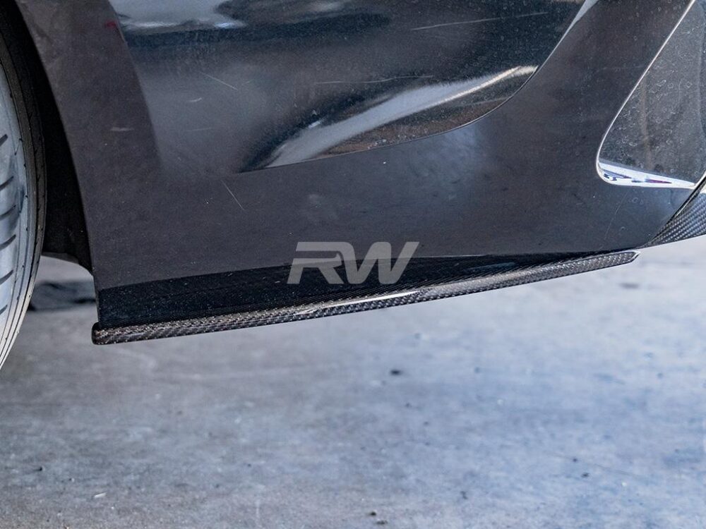 RW Carbon BMW G20 Carbon Fiber Rear Bumper Splitters - Image 4