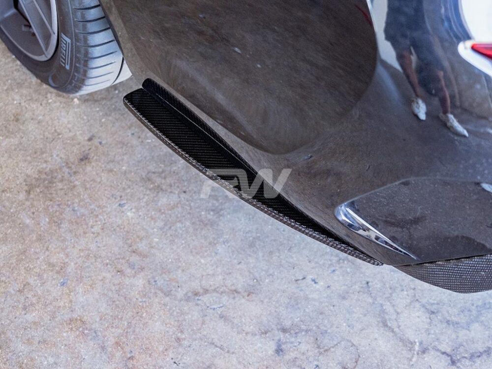 RW Carbon BMW G20 Carbon Fiber Rear Bumper Splitters - Image 5
