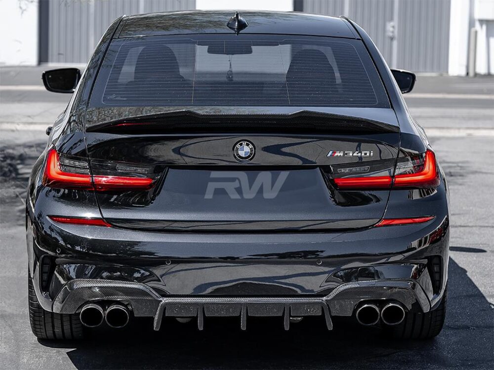 RW Carbon BMW G20 DTM Carbon Fiber Rear Diffuser - Image 16