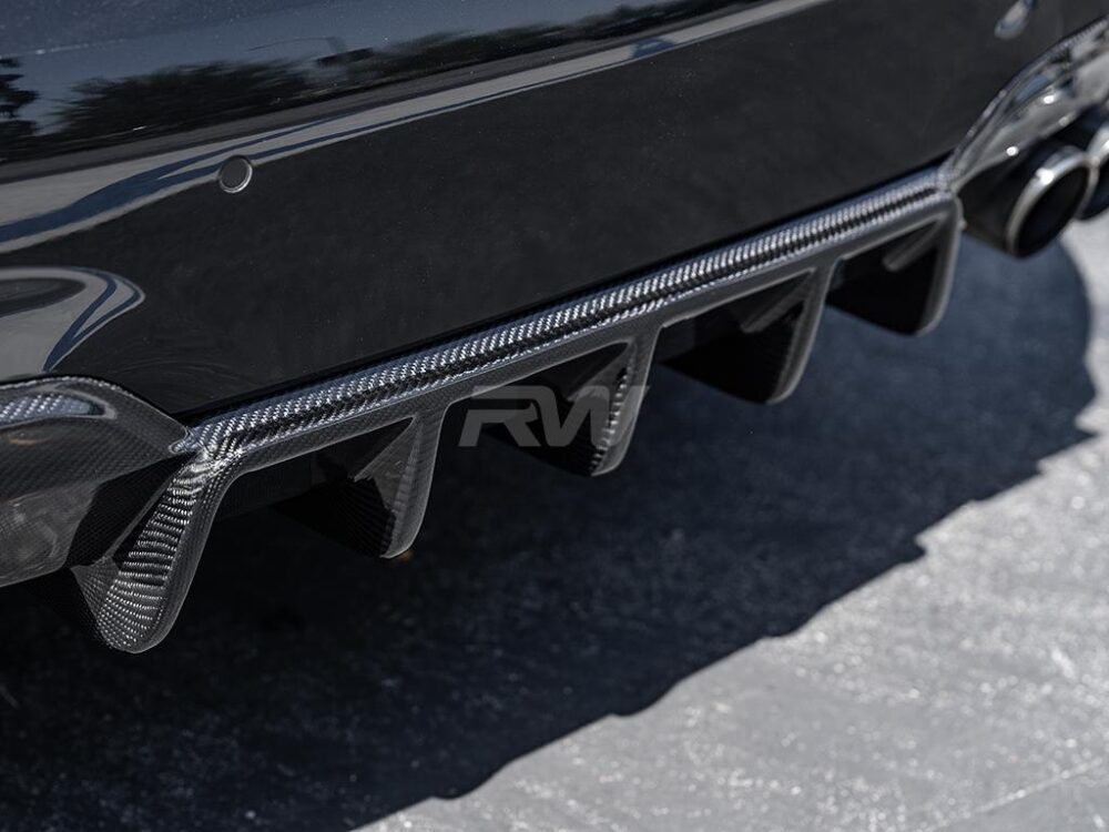 RW Carbon BMW G20 DTM Carbon Fiber Rear Diffuser - Image 14