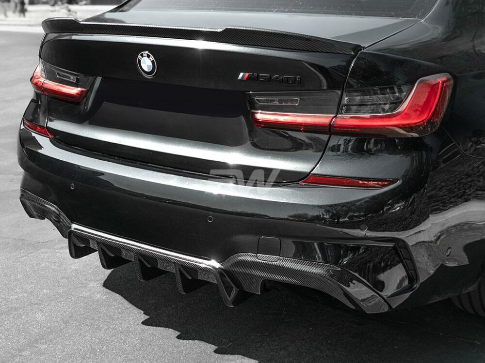 RW Carbon BMW G20 DTM Carbon Fiber Rear Diffuser - Image 23