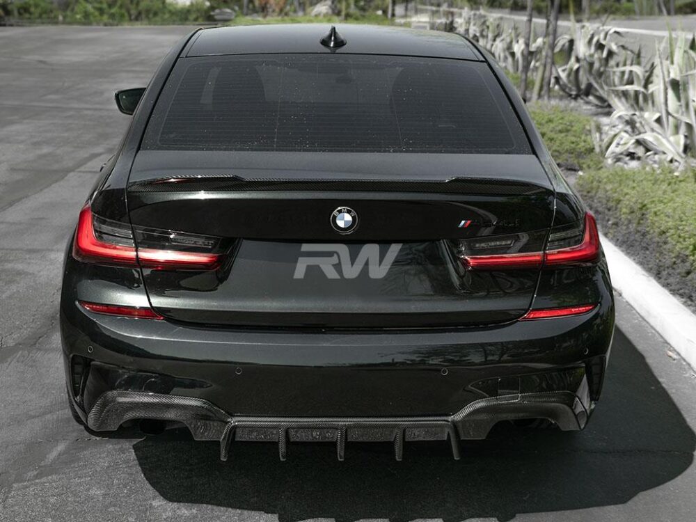 RW Carbon BMW G20 DTM Carbon Fiber Rear Diffuser - Image 22