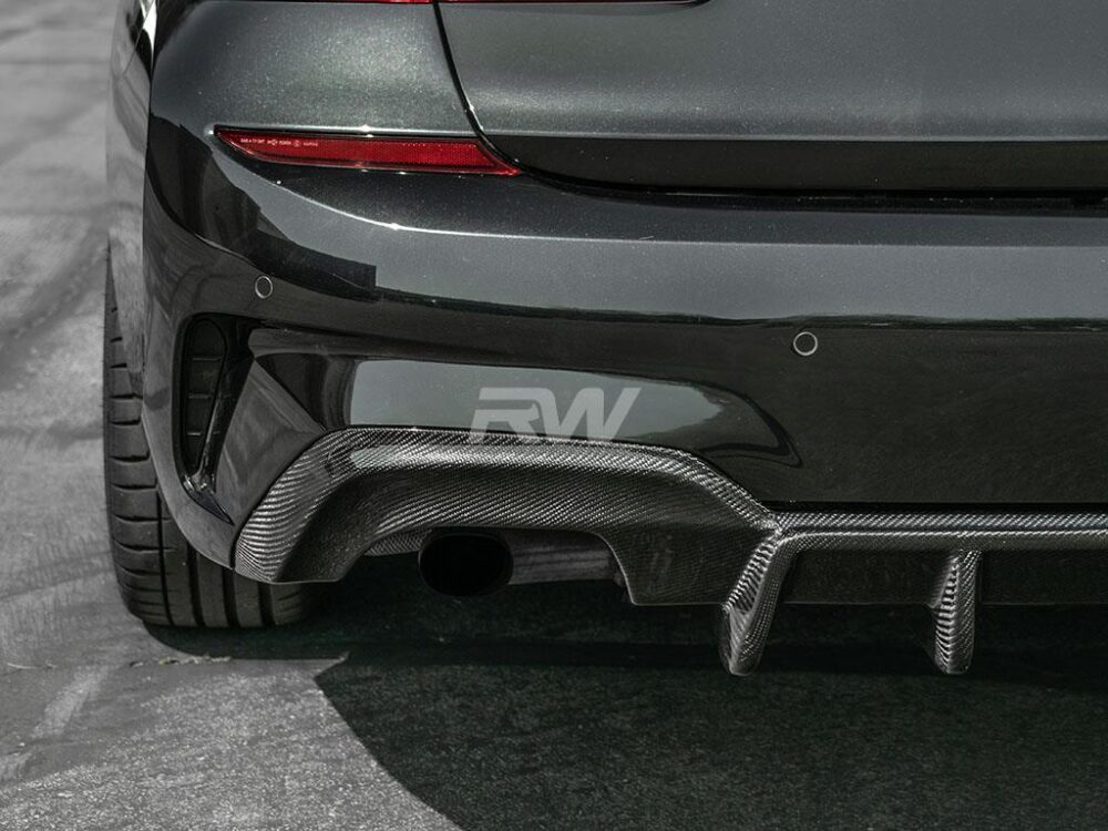 RW Carbon BMW G20 DTM Carbon Fiber Rear Diffuser - Image 21