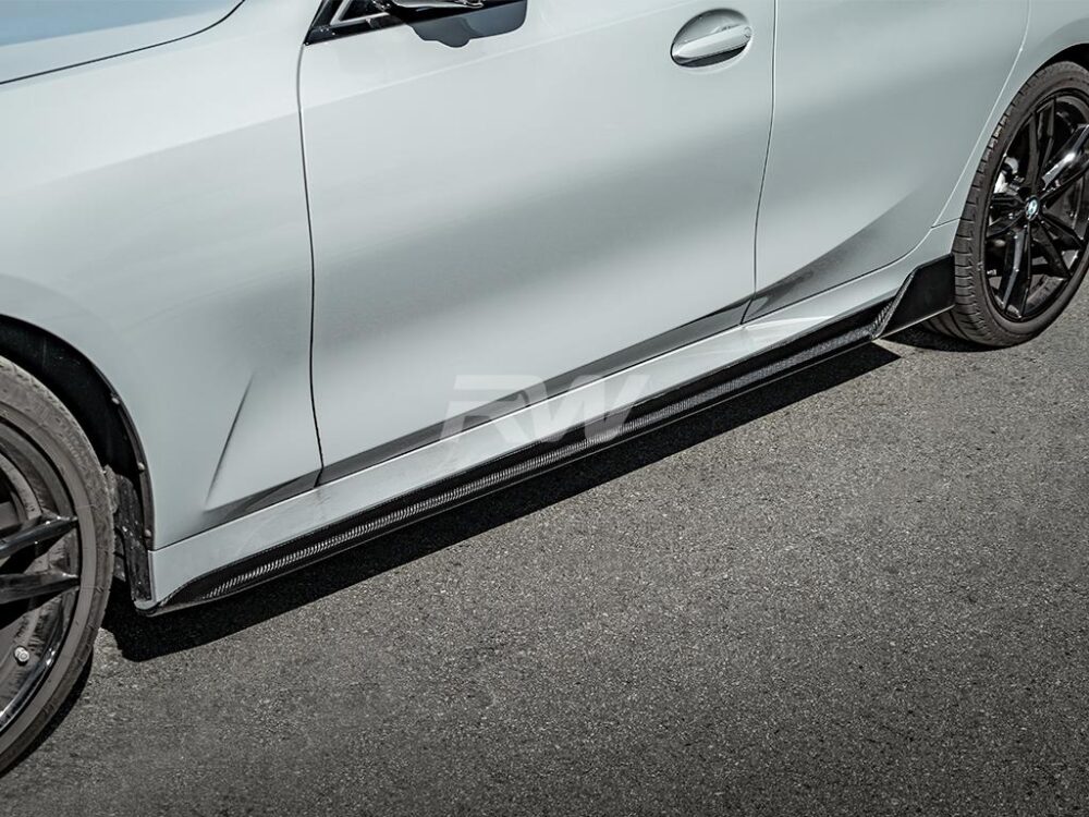 RW Carbon BMW G20 DTM Carbon Fiber Side Skirt Extensions