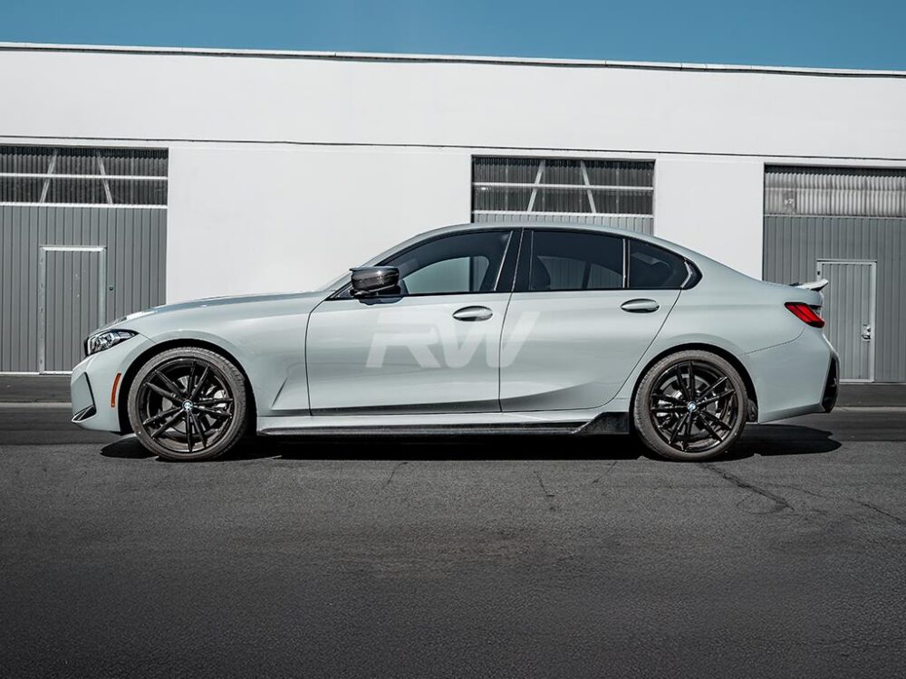 RW Carbon BMW G20 DTM Carbon Fiber Side Skirt Extensions - Image 2