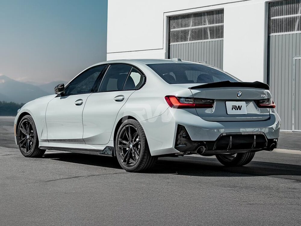 RW Carbon BMW G20 DTM Carbon Fiber Side Skirt Extensions - Image 5