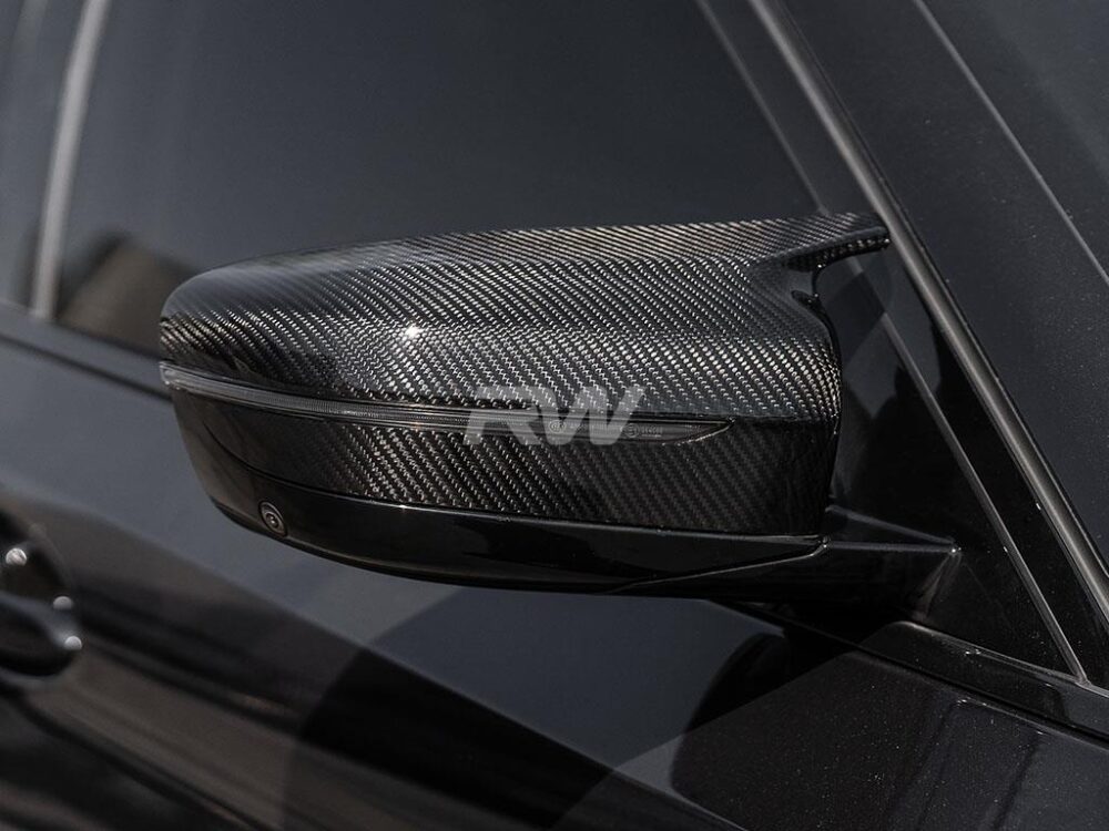 RW Carbon BMW G20 G30 G14 G15 G16 M Style CF Mirror Caps - Image 6