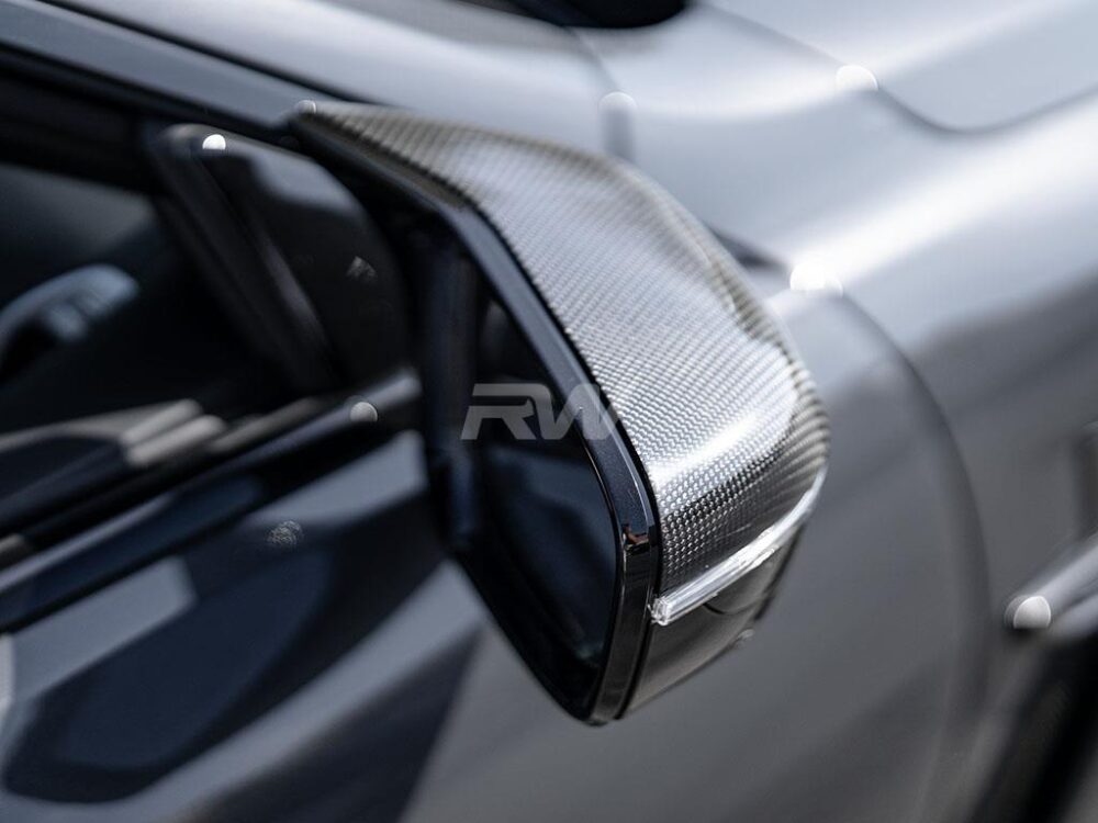 RW Carbon BMW G20 G30 G14 G15 G16 M Style CF Mirror Caps - Image 9