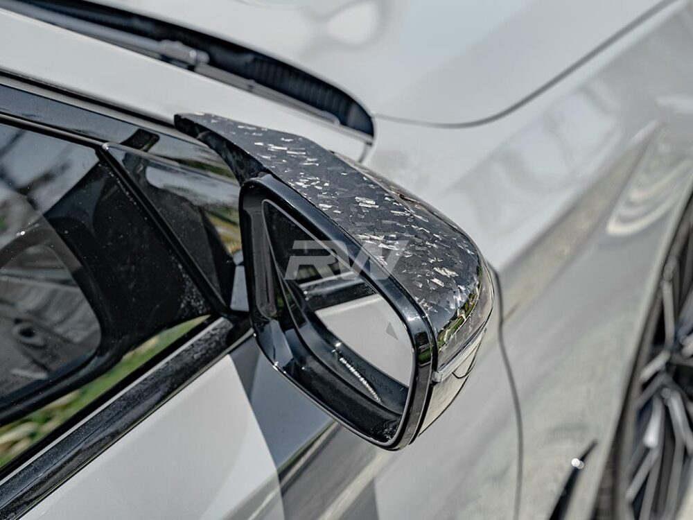 RW Carbon BMW G20 G30 G14 G15 G16 M Style Forged Carbon Mirror Caps - Image 2