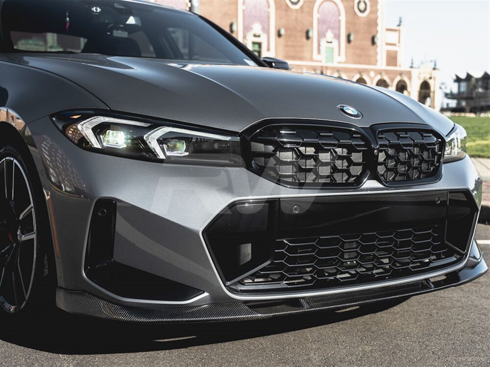 RW Carbon BMW G20 LCI 3D Style Carbon Fiber Front Lip