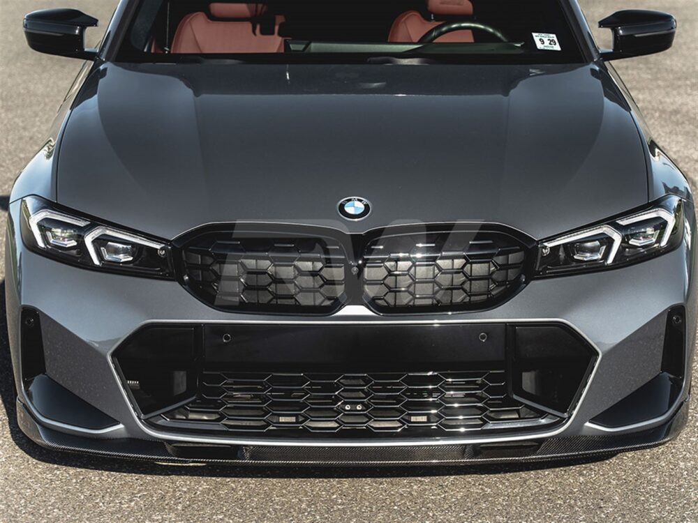 RW Carbon BMW G20 LCI 3D Style Carbon Fiber Front Lip - Image 4