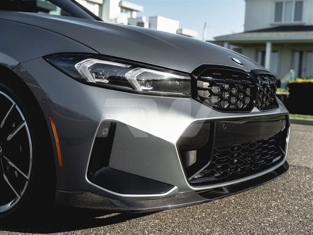 RW Carbon BMW G20 LCI 3D Style Carbon Fiber Front Lip - Image 5