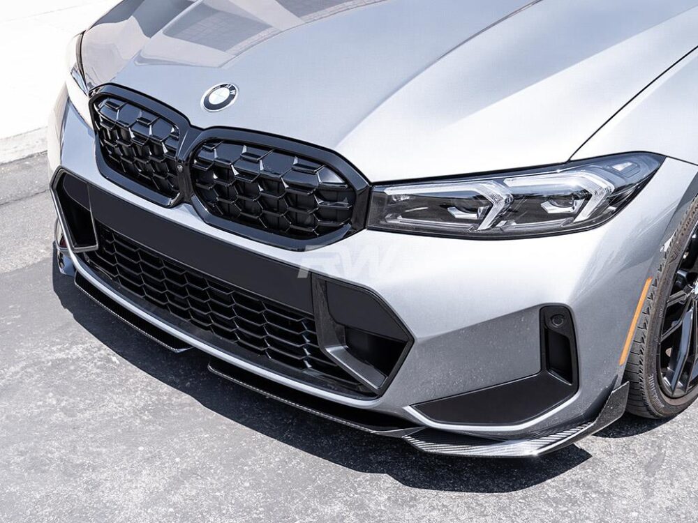 RW Carbon BMW G20 LCI Carbon Fiber Performance Style Front Lip - Image 3