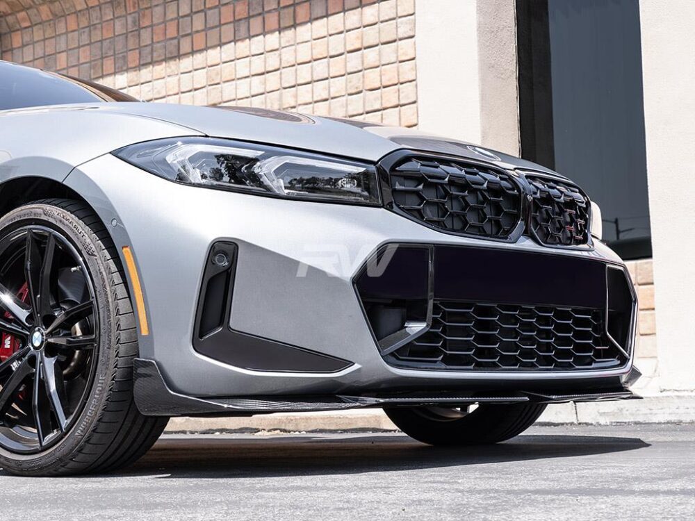 RW Carbon BMW G20 LCI Carbon Fiber Performance Style Front Lip - Image 4