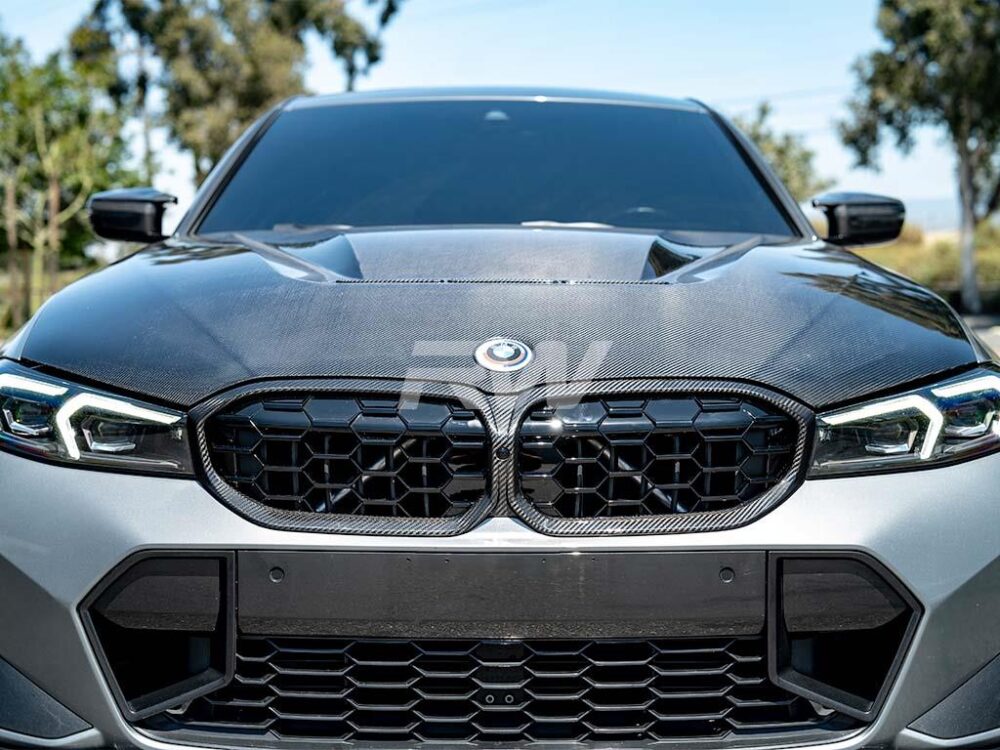 RW Carbon BMW G20 LCI Diamond Carbon Fiber Grille - Image 3