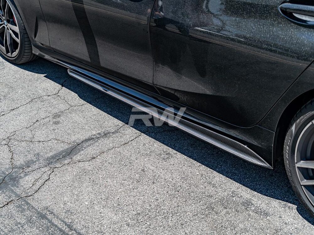 RW Carbon BMW G20 Performance Style Carbon Fiber Side Skirts - Image 3