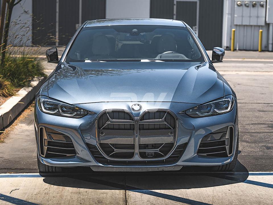 Alternative view of RW Carbon BMW G22 G23 4-Series CSL Style Carbon Fiber Grille