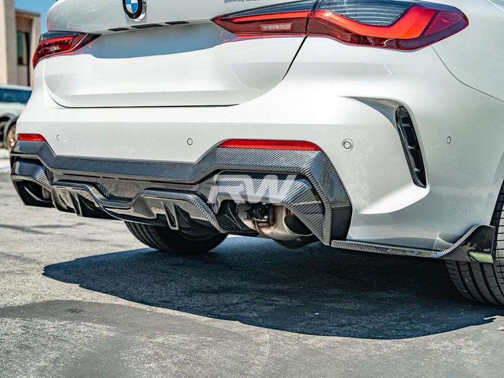 RW Carbon BMW G22 G23 4-Series DTM Carbon Fiber Diffuser