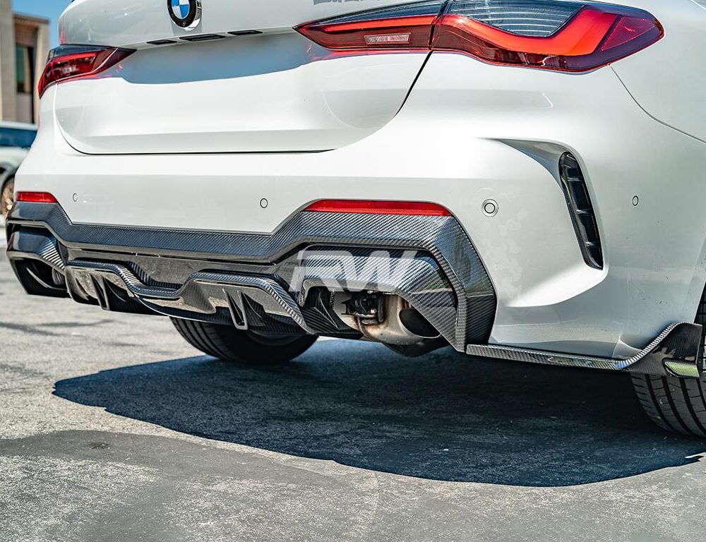 RW Carbon BMW G22 G23 4-Series DTM Carbon Fiber Diffuser