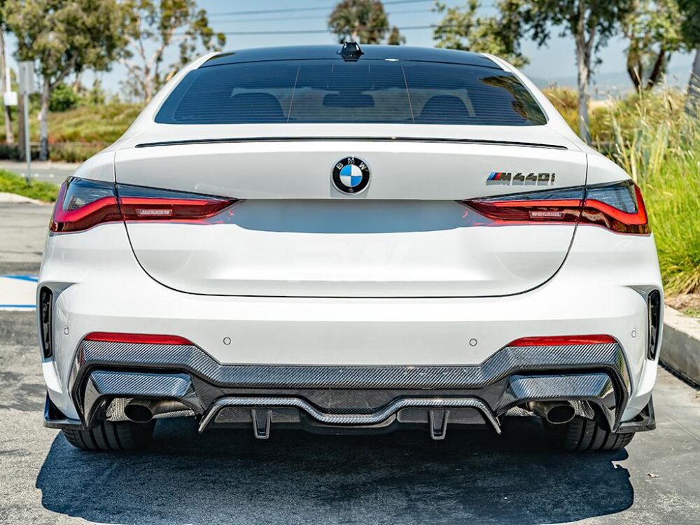 RW Carbon BMW G22 G23 4-Series DTM Carbon Fiber Diffuser - Image 9