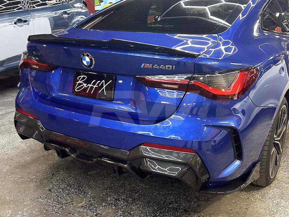 RW Carbon BMW G22 G23 4-Series DTM Carbon Fiber Diffuser - Image 15