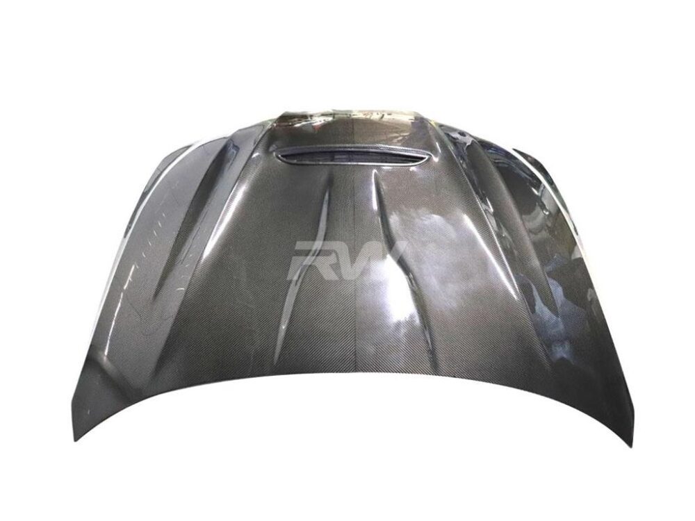 RW Carbon BMW G22 G23 G26 4-Series Carbon Fiber Hood - Image 4