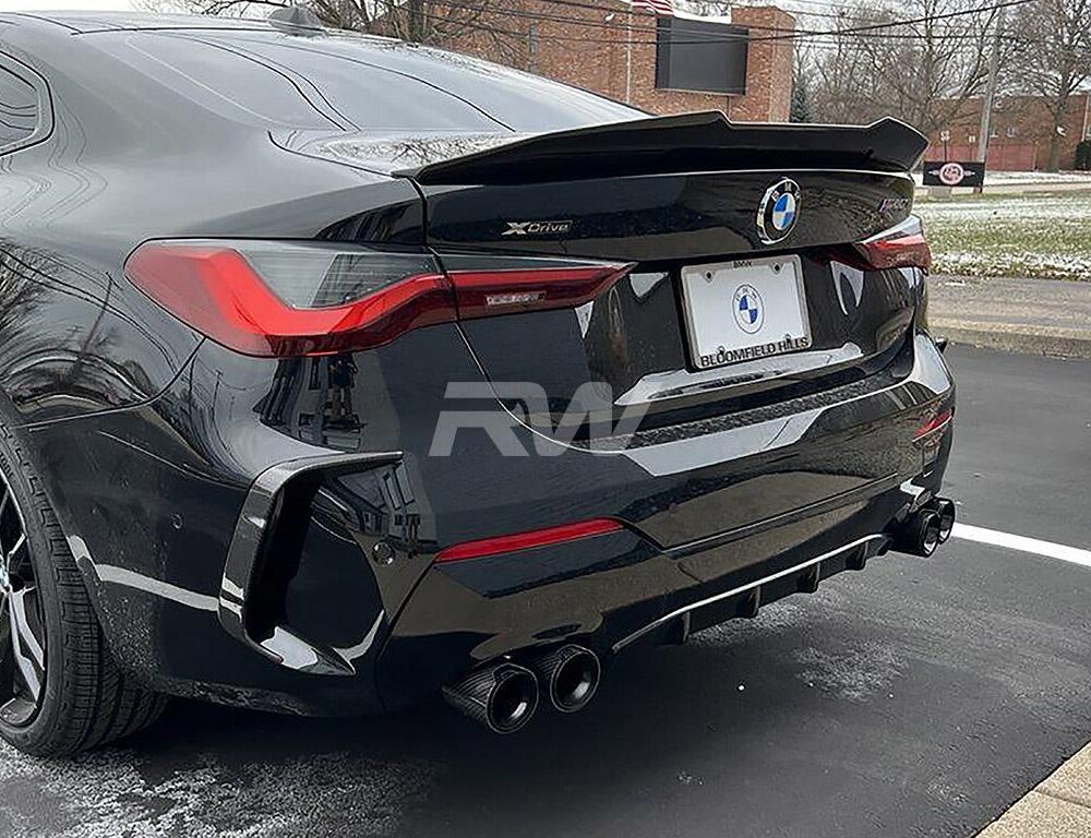 RW Carbon BMW G22 G23 Rear Carbon Fiber Bumper Trims