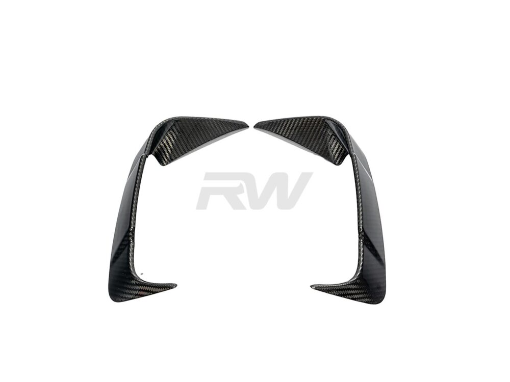 RW Carbon BMW G22 G23 Rear Carbon Fiber Bumper Trims - Image 2