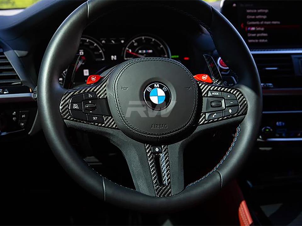 RW Carbon BMW G22 G29 G42 CF Alcantara Steering Wheel Trim