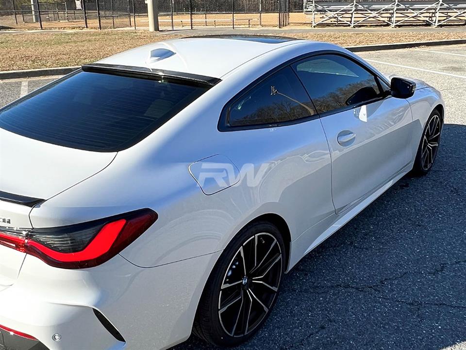 Alternative view of RW Carbon BMW G22 G82 Carbon Fiber Roof Spoiler