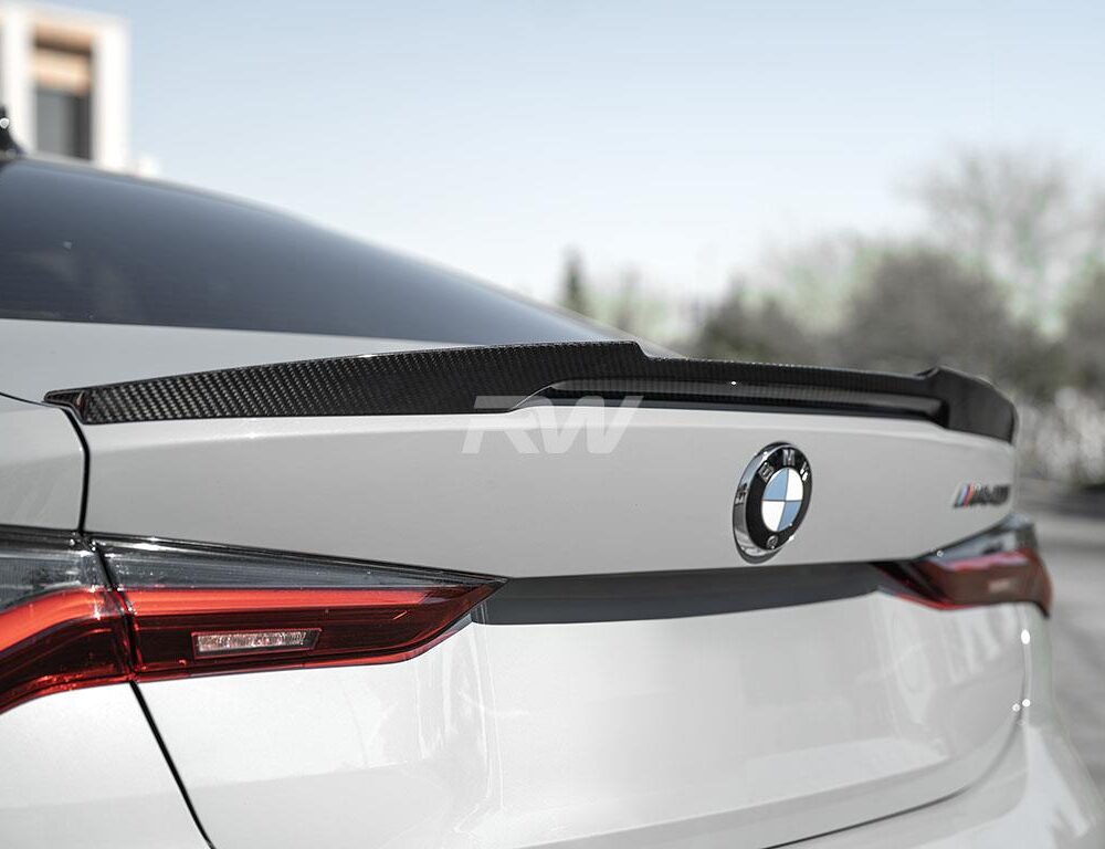 RW Carbon BMW G22 G82 Coupe M4 Style CF Trunk Spoiler