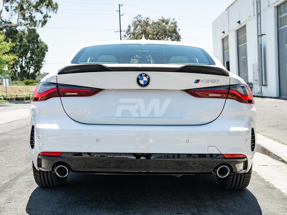 RW Carbon BMW G22 G82 DTM Carbon Fiber Trunk Spoiler - Image 6