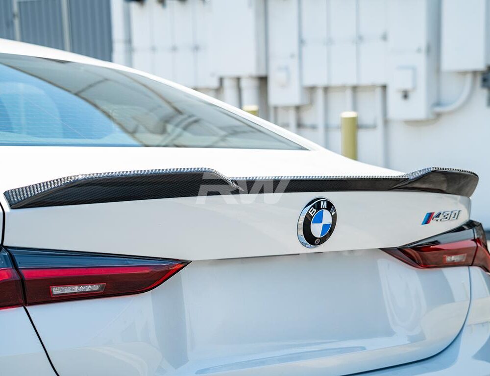 RW Carbon BMW G22 G82 DTM Carbon Fiber Trunk Spoiler
