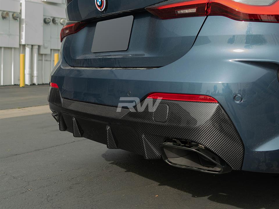 RW Carbon BMW G22/G23 4-Series Carbon Fiber Diffuser