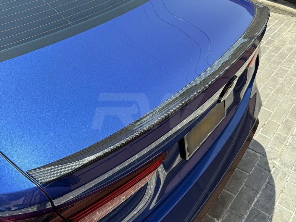 RW Carbon BMW G22/G82 M Style Carbon Fiber Trunk Spoiler - Image 2