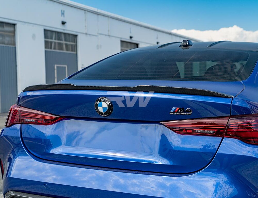 RW Carbon BMW G22/G82 M Style Carbon Fiber Trunk Spoiler