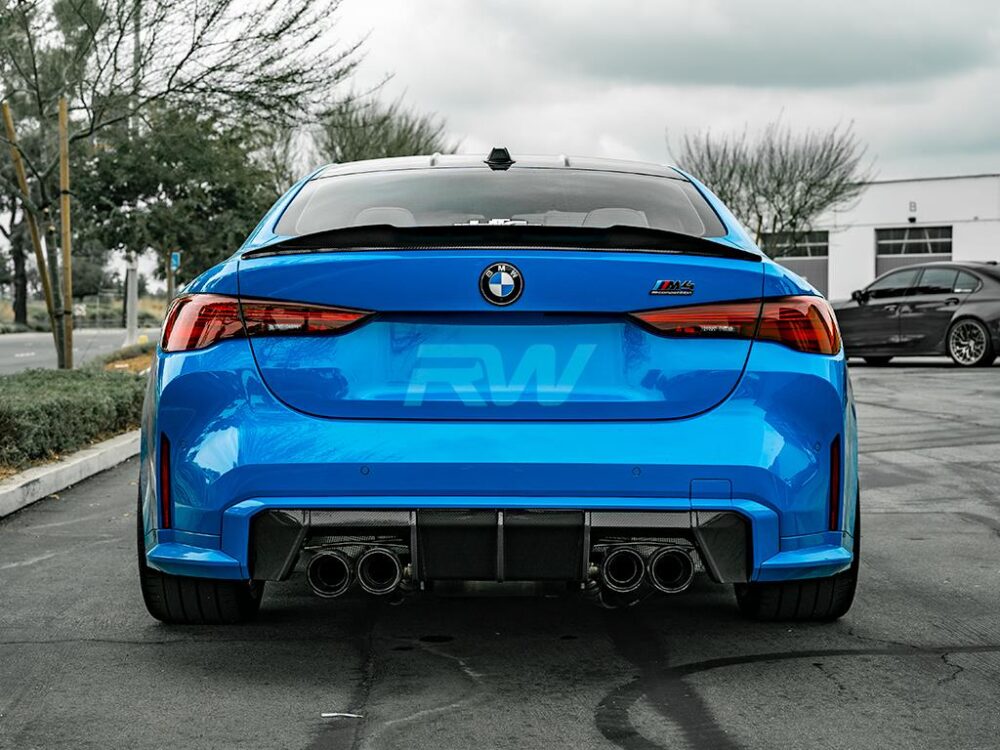 RW Carbon BMW G22/G82 RWS Carbon Fiber Trunk Spoiler - Image 2