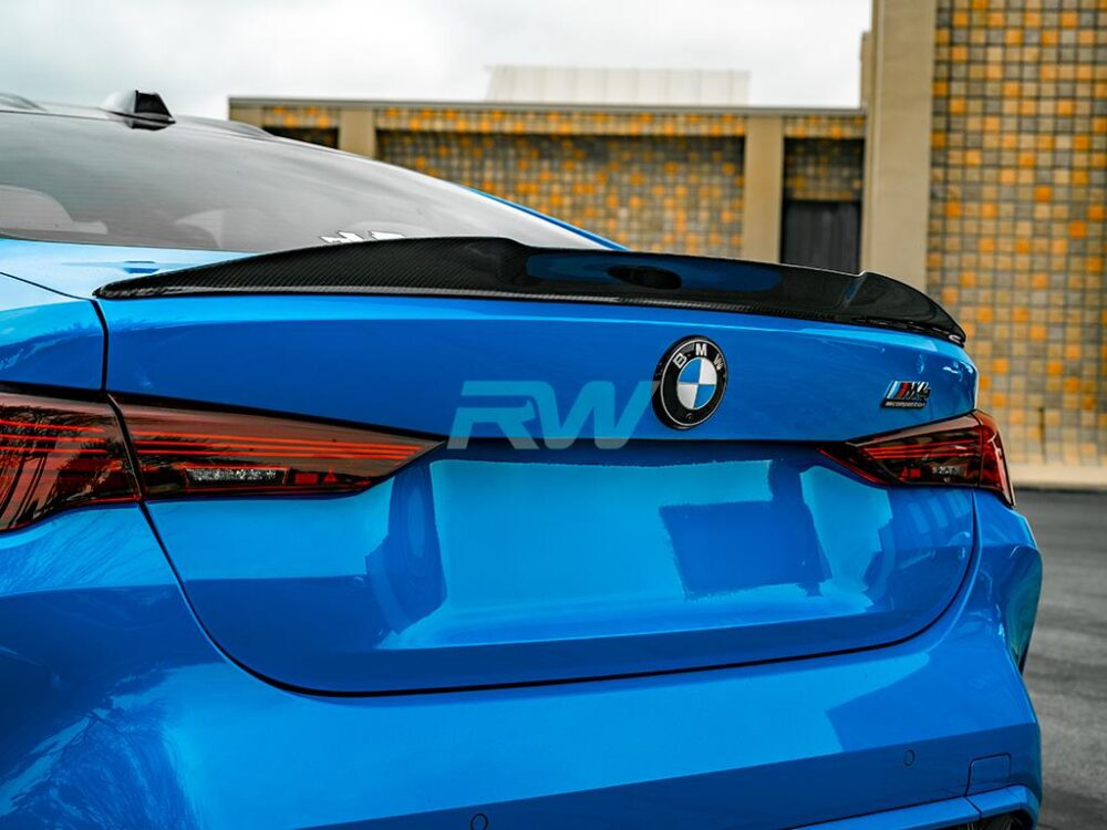 RW Carbon BMW G22/G82 RWS Carbon Fiber Trunk Spoiler - Image 4