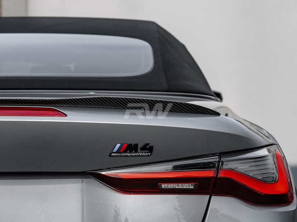 RW Carbon BMW G23/G83 M Style Carbon Fiber Trunk Spoiler - Image 2