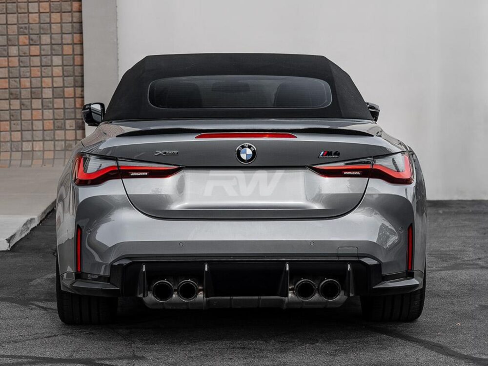 RW Carbon BMW G23/G83 M Style Carbon Fiber Trunk Spoiler - Image 3