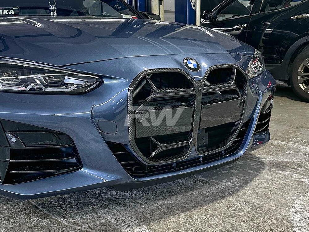 RW Carbon BMW G26 4-Series CSL Style Carbon Fiber Front Grille - Image 6