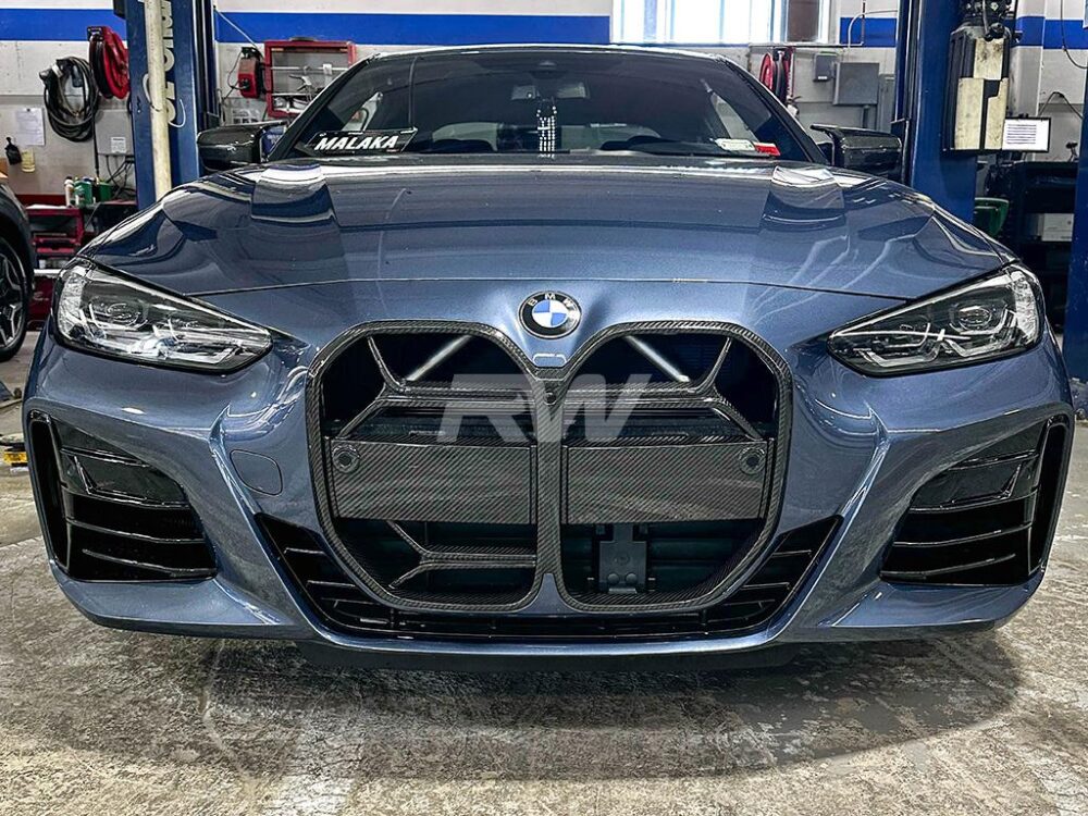 RW Carbon BMW G26 4-Series CSL Style Carbon Fiber Front Grille - Image 7