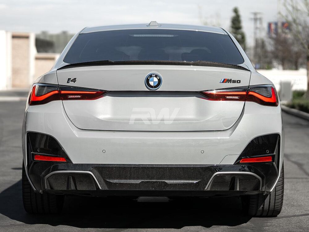 RW Carbon BMW G26 4-Series / i4 Carbon Fiber DTM Trunk Spoiler - Image 4
