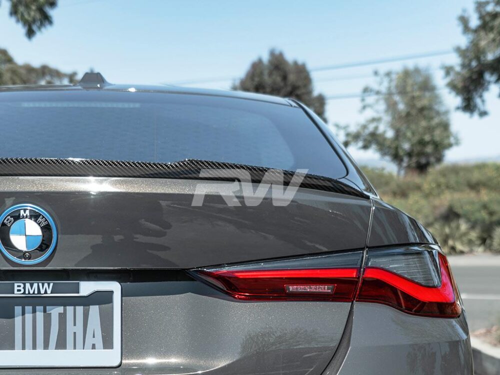 RW Carbon BMW G26 4-Series / i4 Carbon Fiber DTM Trunk Spoiler - Image 10